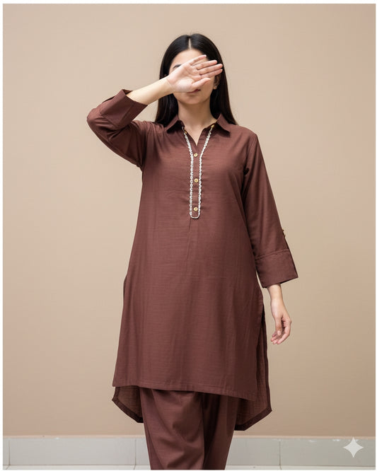 Plain Viscose Dress for Women | Elegant, Soft & Comfortable Outfit