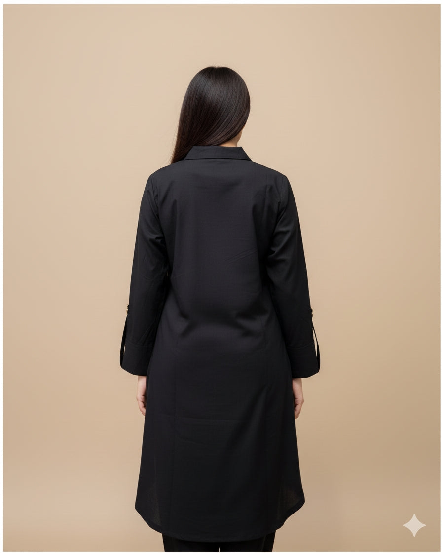 Plain Viscose Dress for Women | Elegant, Soft & Comfortable Outfit