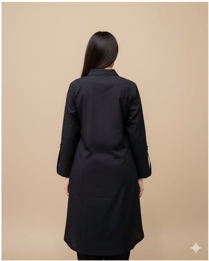 Plain Viscose Dress for Women | Elegant, Soft & Comfortable Outfit