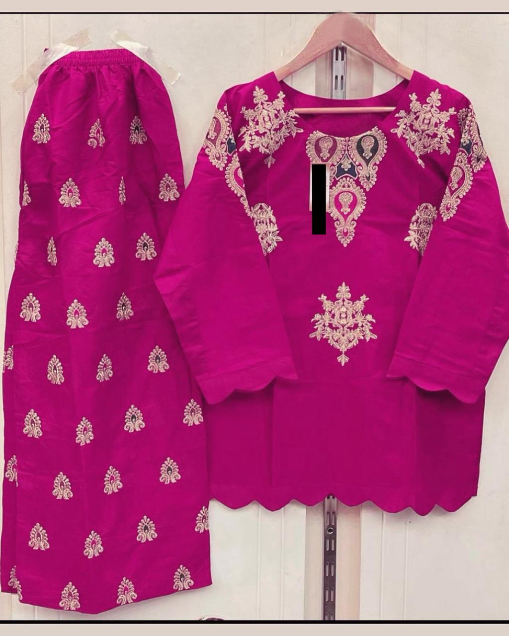 Embroidered Shirt & Flapper Set