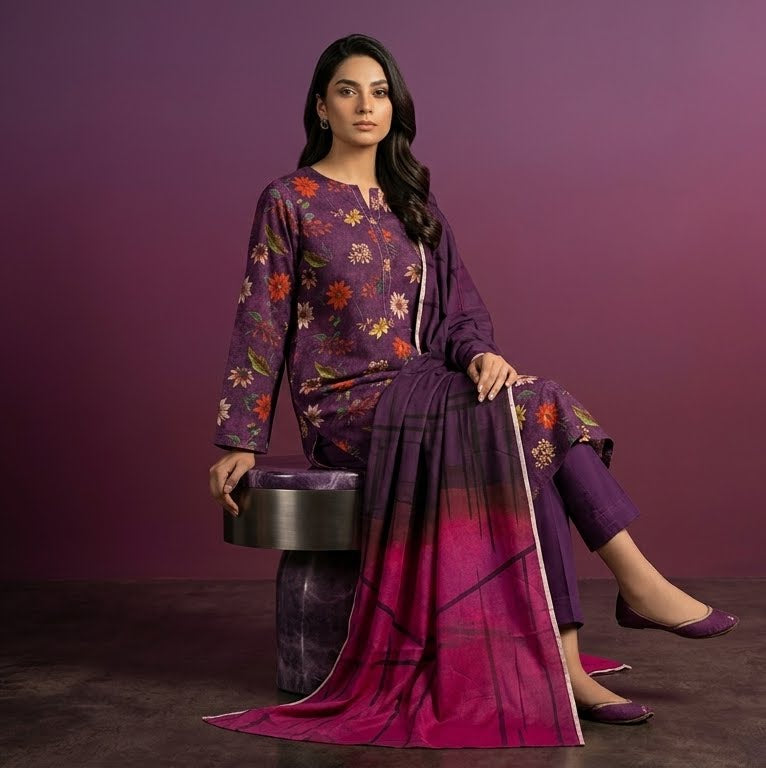 Zareen 3 Piece Printed  Lawn Suit