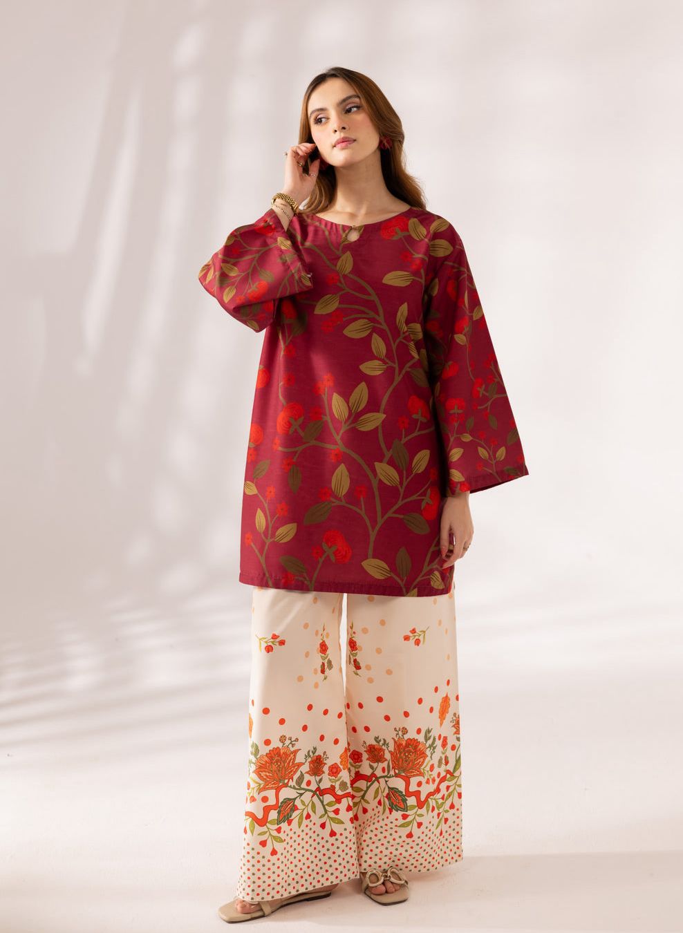 Printed Lawn 2Pcs Stiched