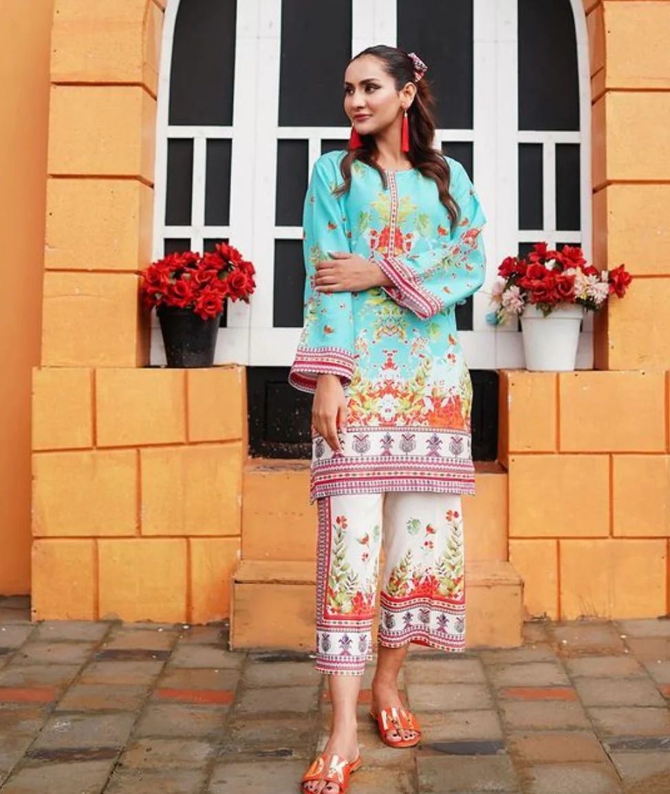 Printed Swiss Lawn 2PCS