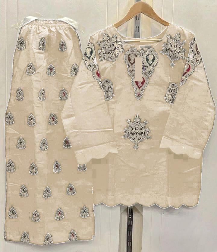 Embroidered Shirt & Flapper Set