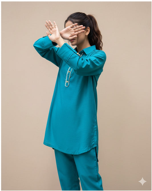 Plain Viscose Dress for Women | Elegant, Soft & Comfortable Outfit