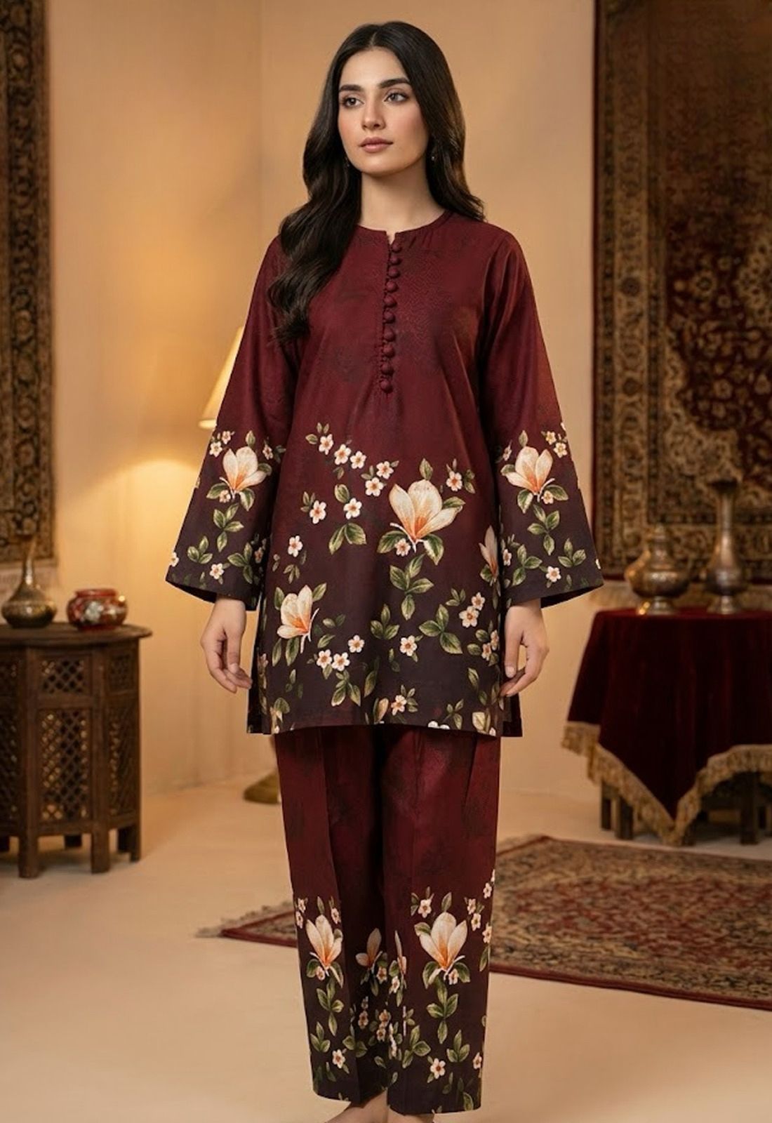Printed Swiss Lawn 2PCS