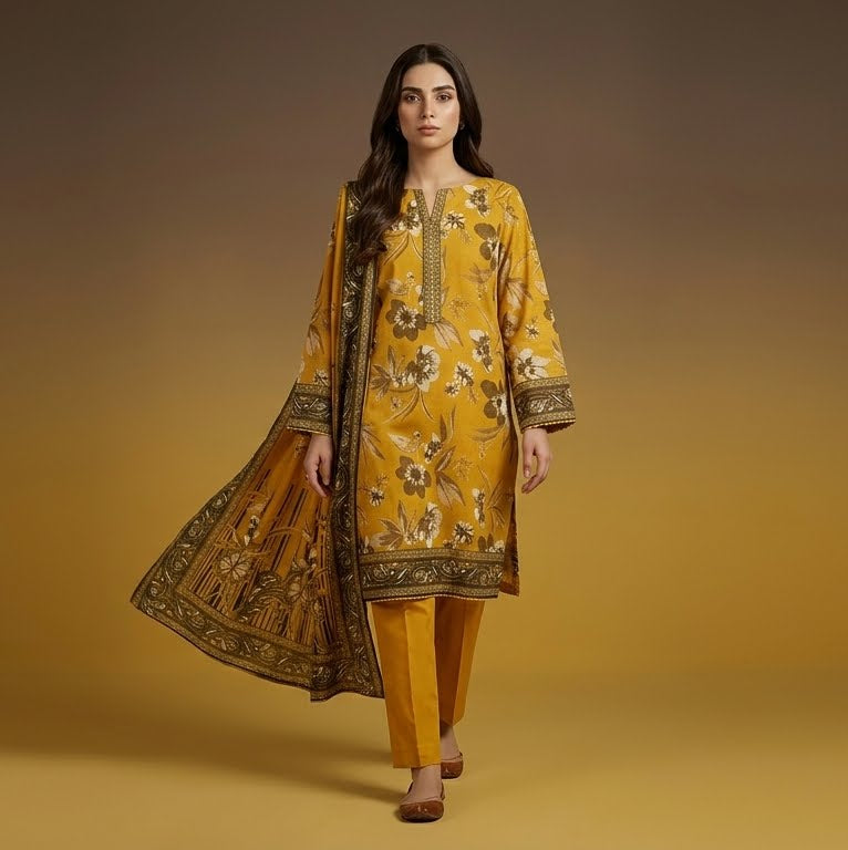 Zareen 3 Piece Printed Lawn Suit