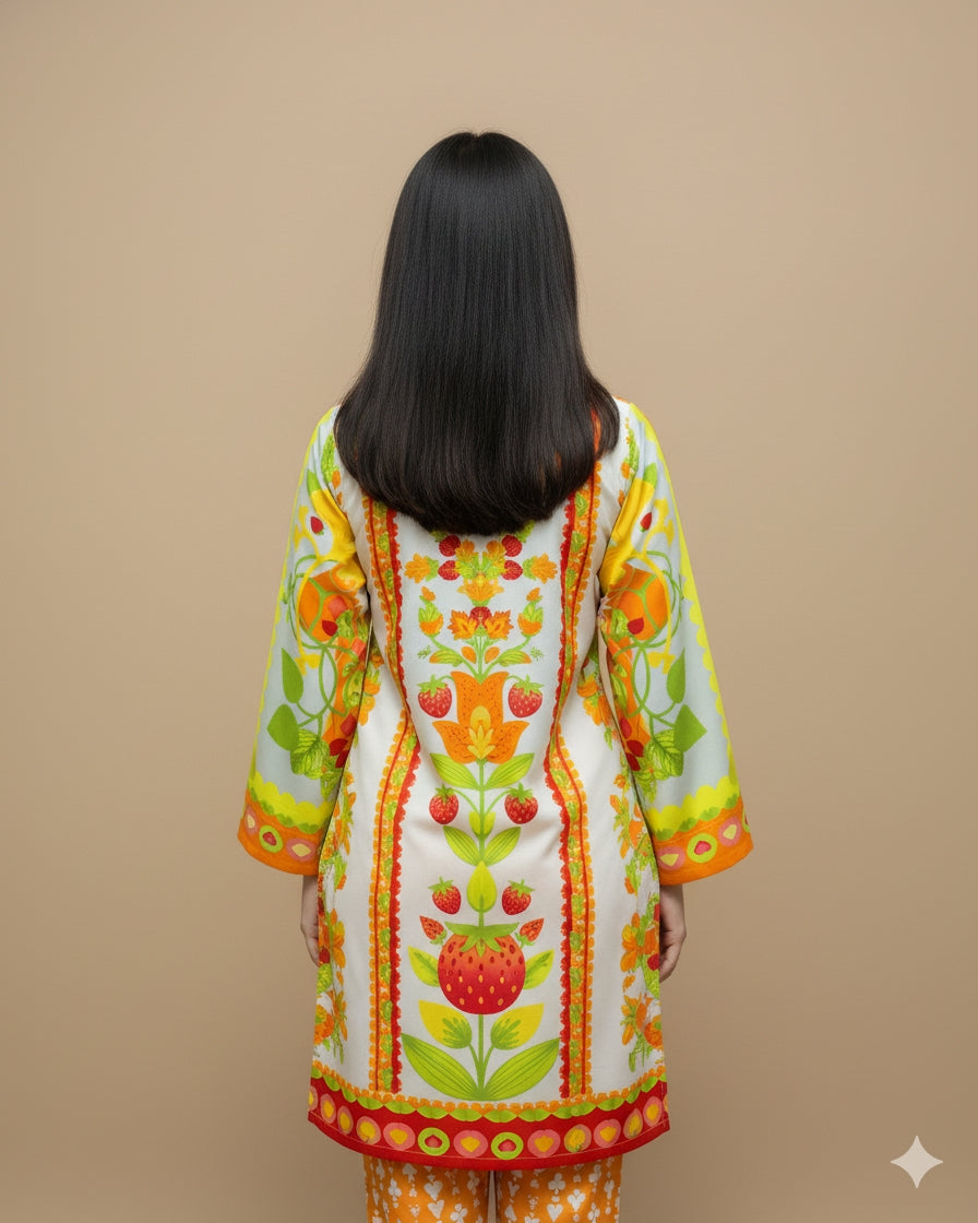 Trendy Printed Viscose Dress | Elegant & Stylish Outfit for Women