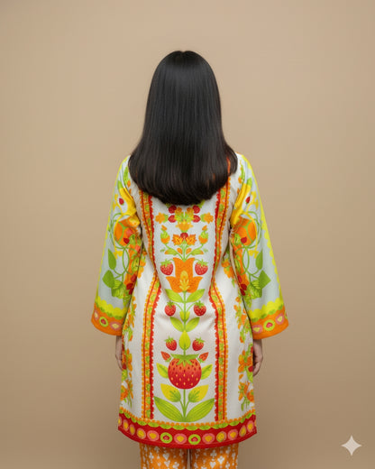 Trendy Printed Viscose Dress | Elegant & Stylish Outfit for Women