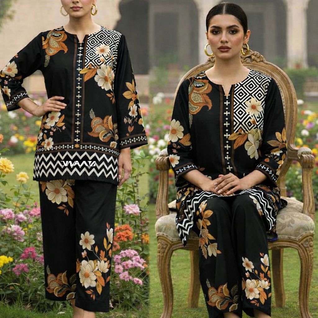 Printed Lawn 2Pcs Stiched