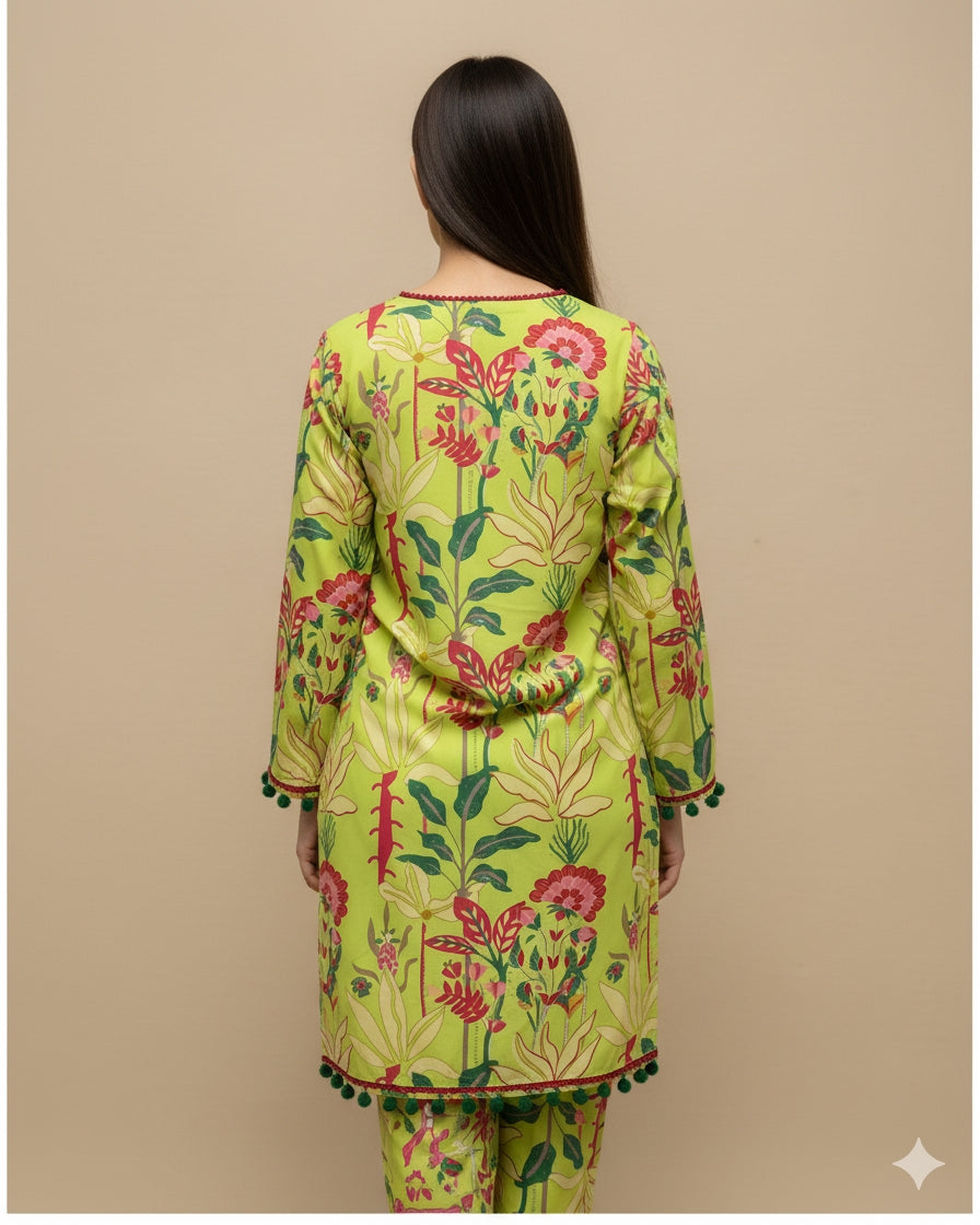 Trendy Printed Viscose Dress | Elegant & Stylish Outfit for Women