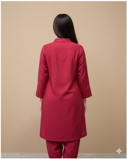 Plain Viscose Dress for Women | Elegant, Soft & Comfortable Outfit