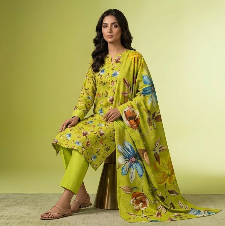 Zareen 3 Piece Printed Lawn Suit