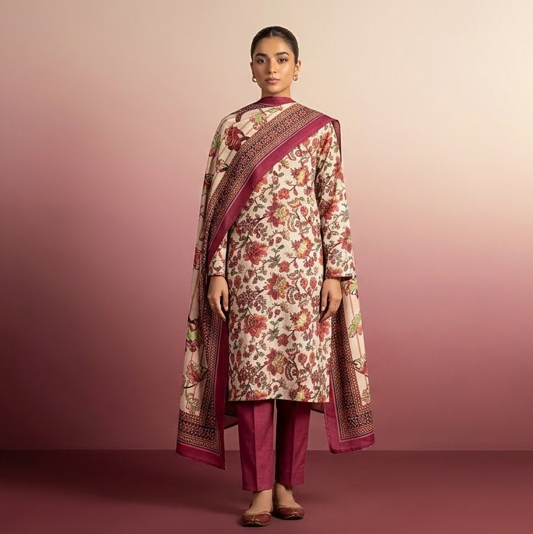 Zareen 3 Piece Printed Lawn Suit