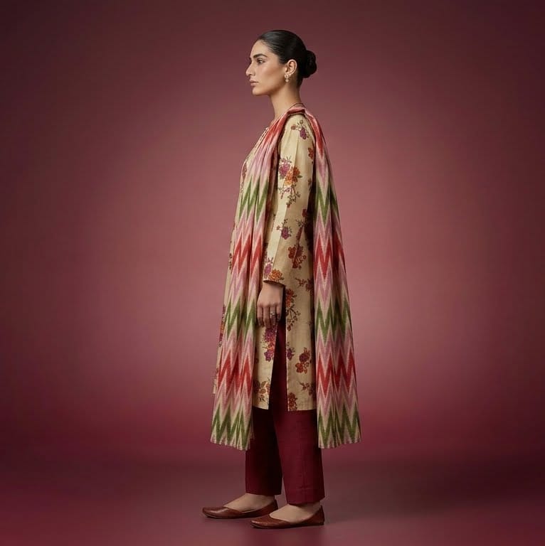 Zareen 3 Piece Printed  Lawn Suit