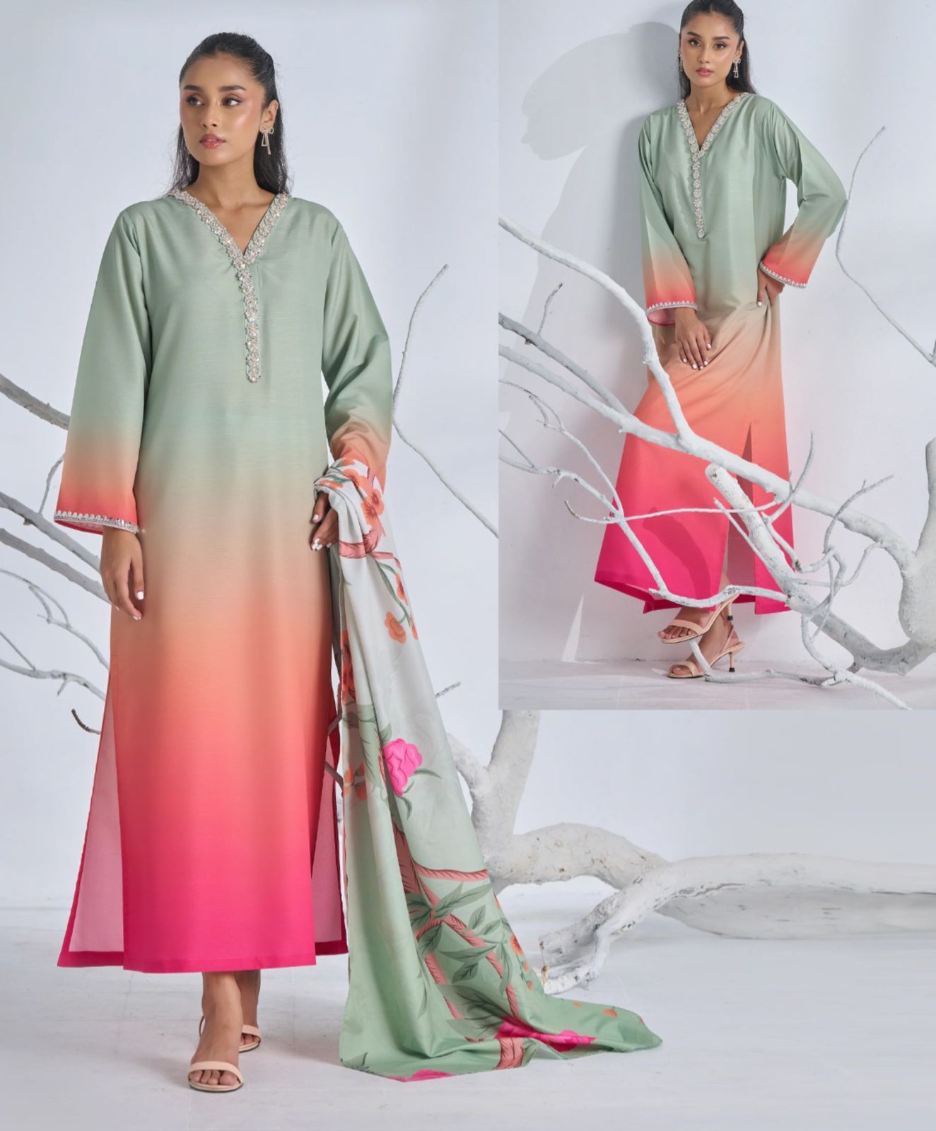 Printed Swiss Lawn 3PCS Suit