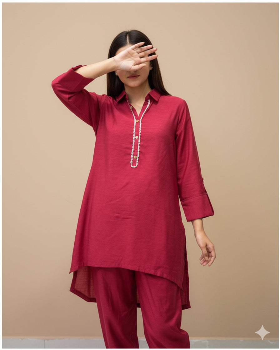 Plain Viscose Dress for Women | Elegant, Soft & Comfortable Outfit