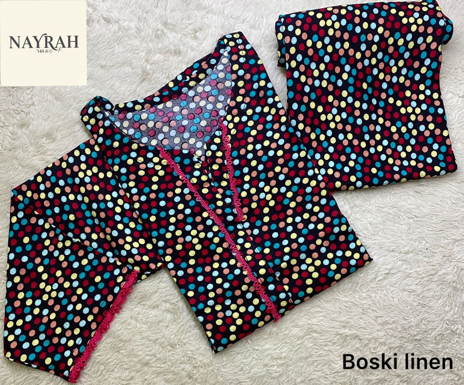 Printed Bosk Linen 2Pcs