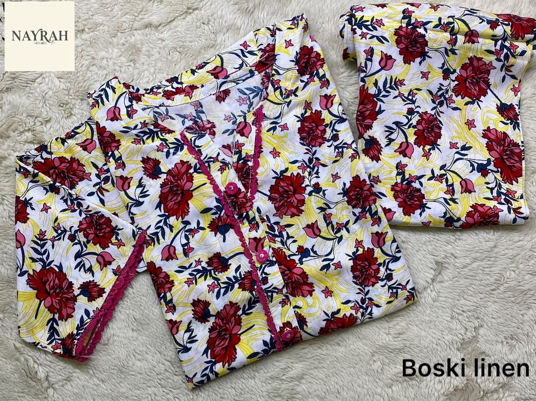 Printed Bosk Linen 2Pcs
