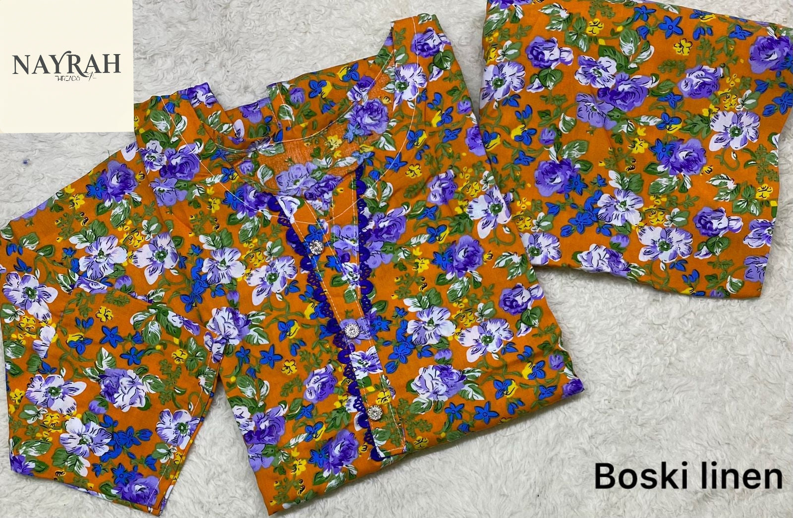 Printed Bosk Linen 2Pcs