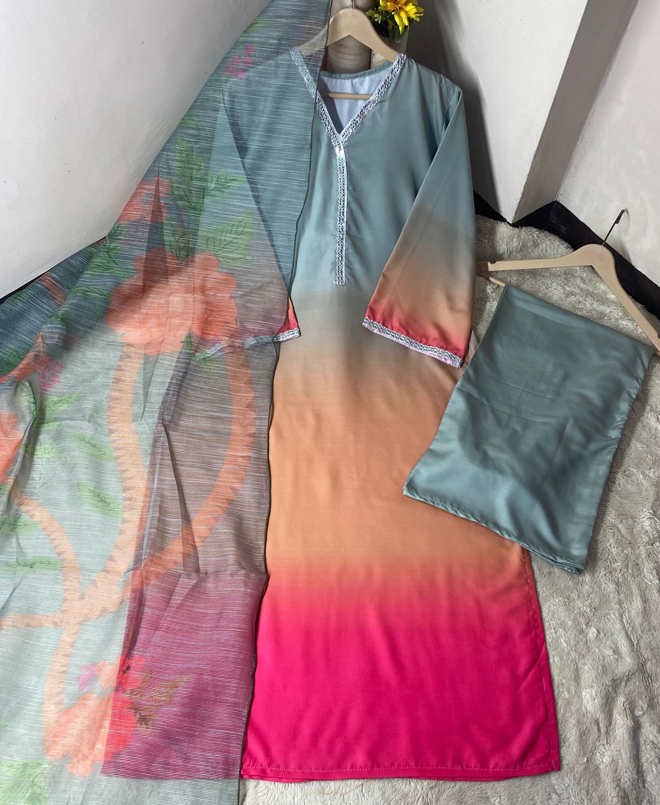 Printed Swiss Lawn 3PCS Suit