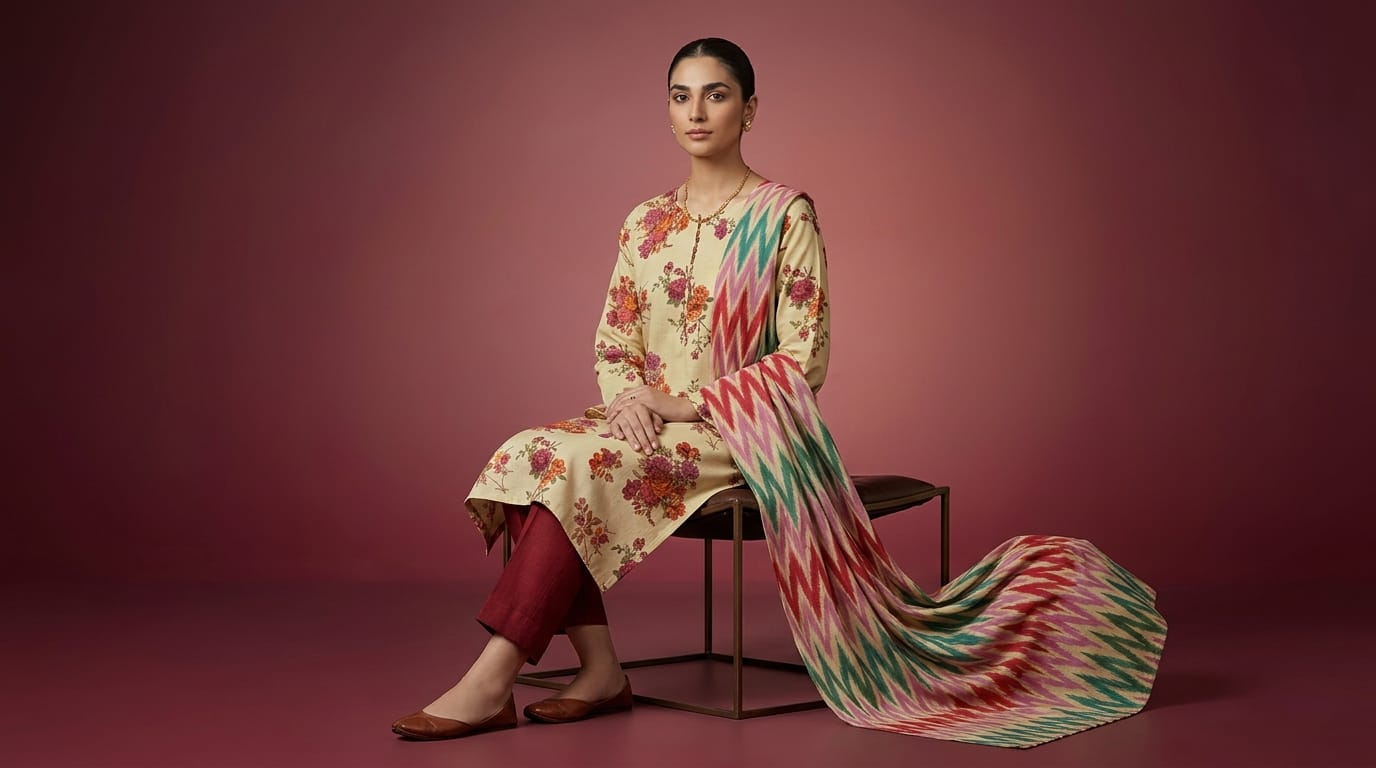 Zareen 3 Piece Printed  Lawn Suit
