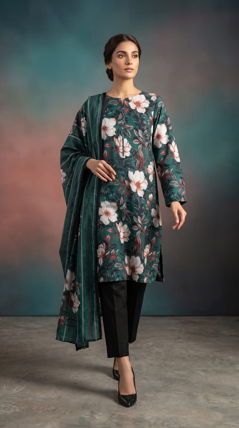 Zareen 3 Piece Printed Lawn Suit