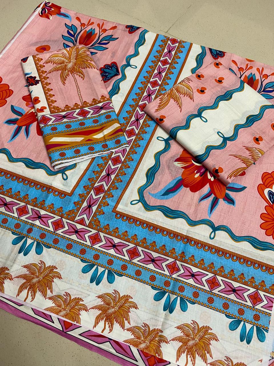 Printed Lawn Cord Set – 2PCS Matching Unstitched