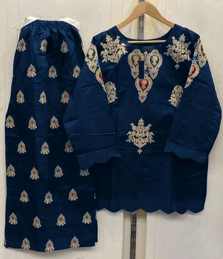 Embroidered Shirt & Flapper Set