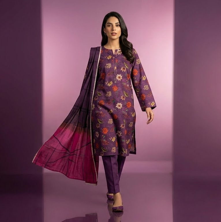 Zareen 3 Piece Printed  Lawn Suit