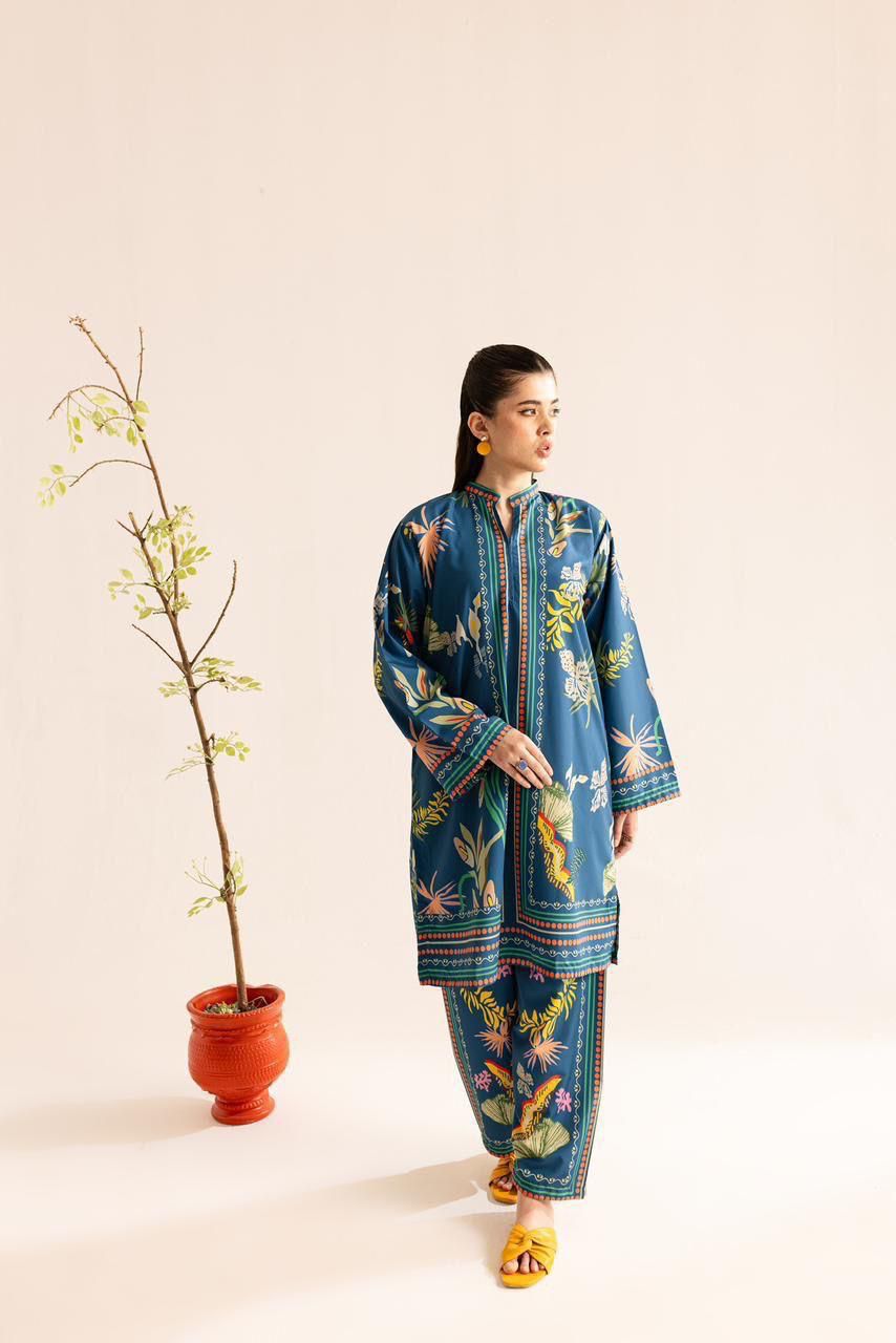 Printed Swiss Lawn 2PCS