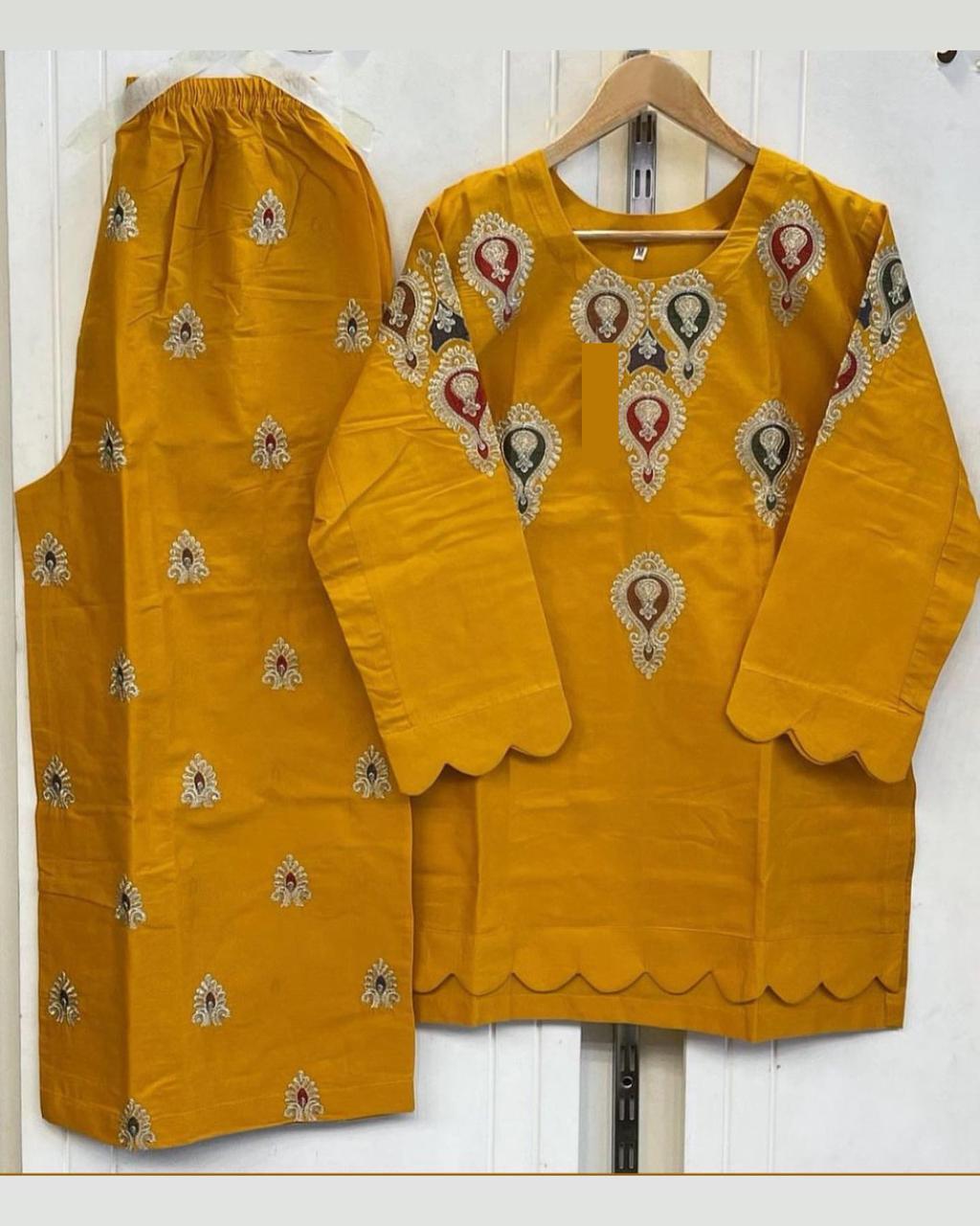 Embroidered Shirt & Flapper Set